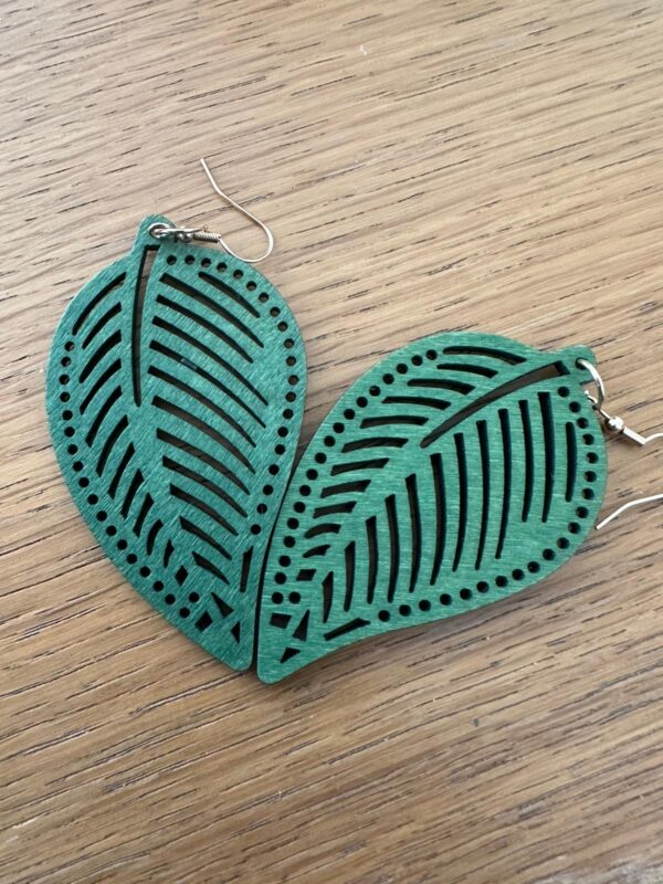 Light Weight Wooden Earrings