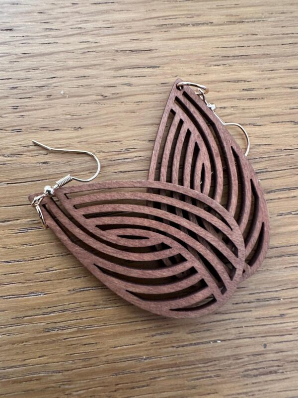 Light Weight Wooden Earrings