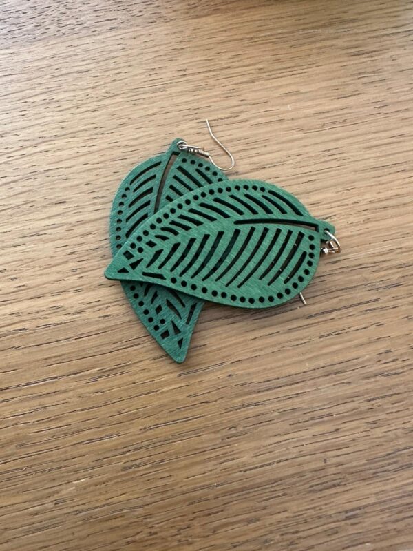 Light Weight Wooden Earrings