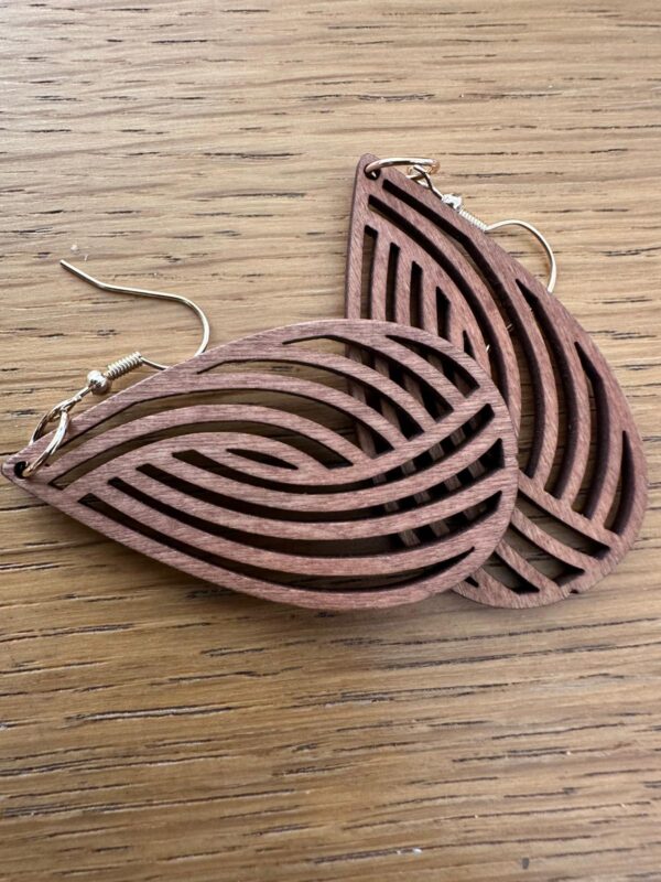Light Weight Wooden Earrings