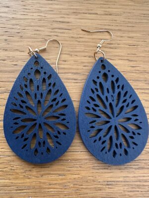 Light Weight Wooden Earrings
