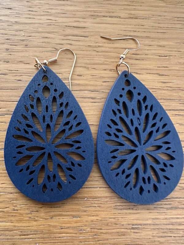 Light Weight Wooden Earrings