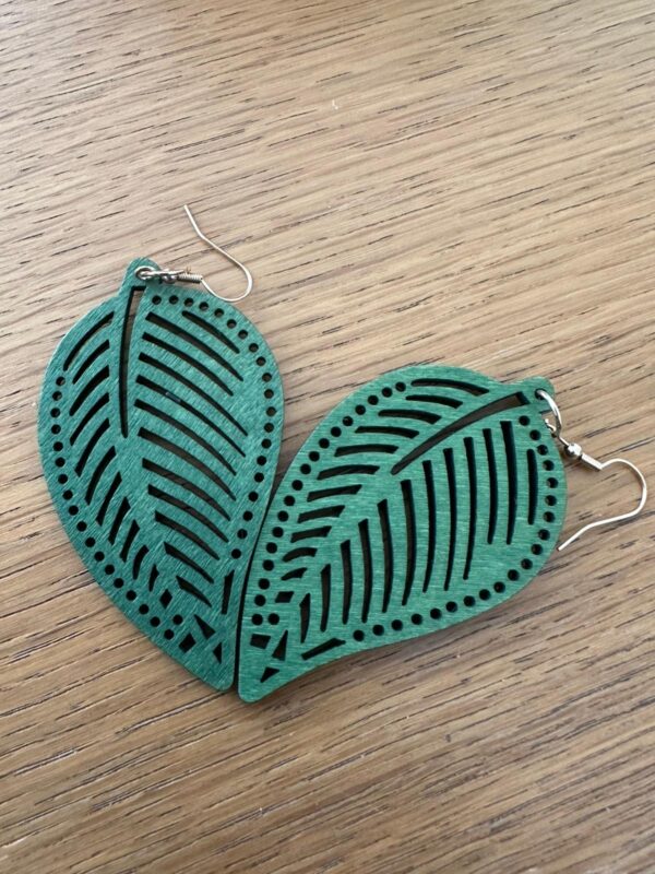 Light Weight Wooden Earrings