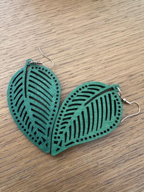 Light Weight Wooden Earrings