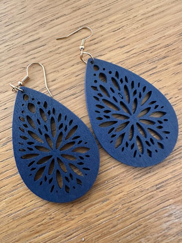 Light Weight Wooden Earrings