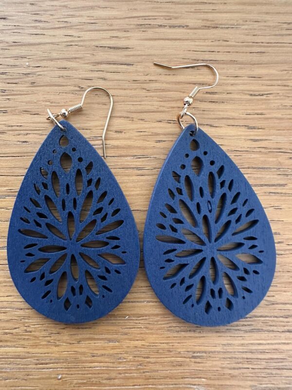 Light Weight Wooden Earrings