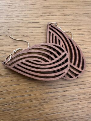 Light Weight Wooden Earrings