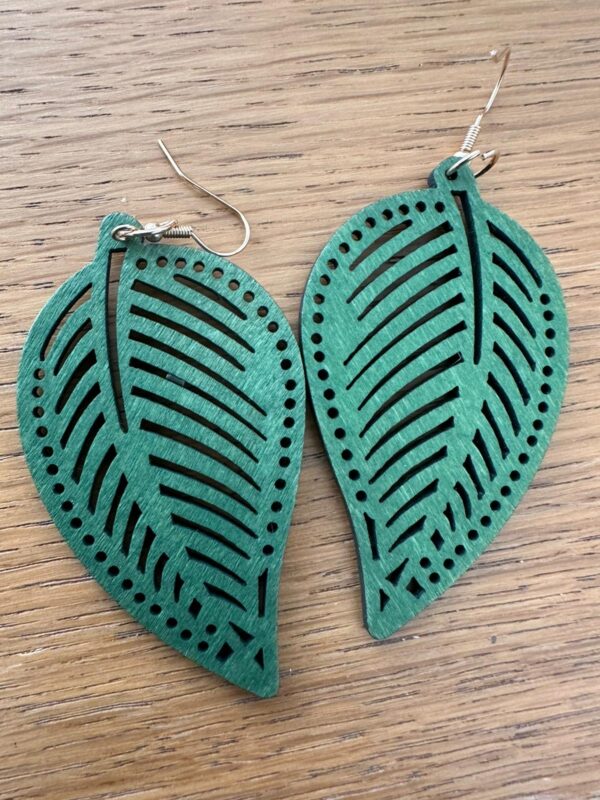 Light Weight Wooden Earrings