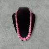 Simple plastic, hookless beaded necklace
