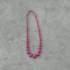 Simple plastic, hookless beaded necklace