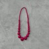 Simple plastic, hookless beaded necklace