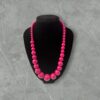 Simple plastic, hookless beaded necklace